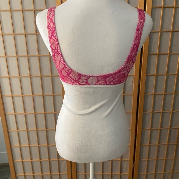 LA Hearts By PacSun Pink Snake Sienna Shine Bikini Top XS - Picture 4 of 5